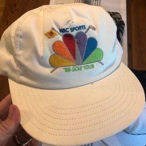 RARE Vintage NBC Sports 1988 Golf Snapback Hat